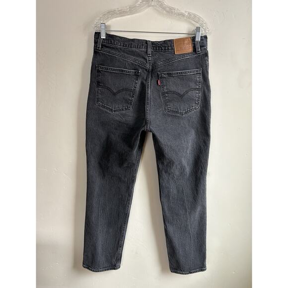 Levi's Denim - Levi's Jeans 70s High Slim straight Premium Womens 29 Faded Black Denim